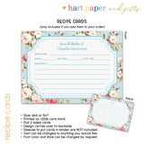 Flowers Personalized 2" 3 Ring Recipe Book Binder