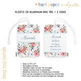 Vintage Flowers Luggage Bag Tag