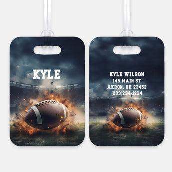 Football Sports Luggage Bag Tag
