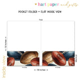 Football Sports Personalized 2-Pocket Folder