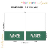 Football Sports Personalized 2-Pocket Folder
