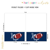 Football Sports Personalized 2-Pocket Folder