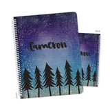 Galaxy Trees Stars Space Personalized Notebook or Sketchbook