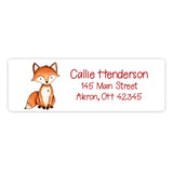 Fox Return Address Labels • Self Adhesive Stickers