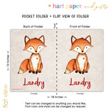 Fox Personalized 2-Pocket Folder