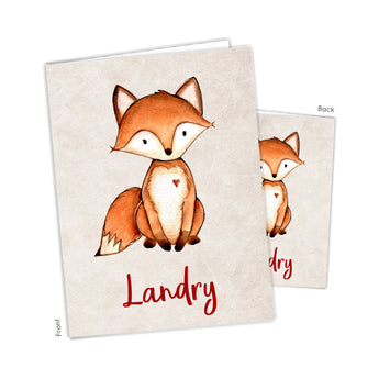 Fox Personalized 2-Pocket Folder
