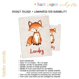 Fox Personalized 2-Pocket Folder