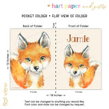Fox Personalized 2-Pocket Folder