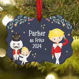 Fritz Party Boy Girl Hans Red • Nutcracker Christmas Ornament Personalized Custom Holiday Decor Gift Boy Girl Ballerina Ballet