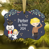 Fritz Party Boy Girl Hans Brown • Nutcracker Christmas Ornament Personalized Custom Holiday Decor Gift Boy Girl Ballerina Ballet