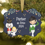 Fritz Party Boy Girl Green • Nutcracker Christmas Ornament Personalized Custom Holiday Decor Gift Boy Girl Ballerina Ballet