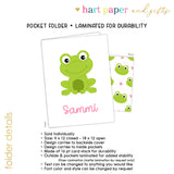 Frog Personalized 2-Pocket Folder