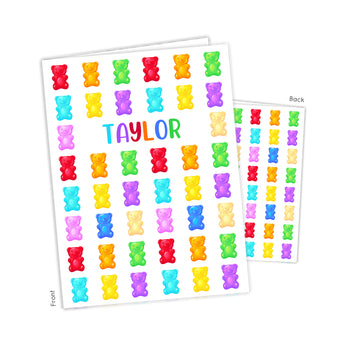 Gummy Bears Rainbow Candy Personalized 2-Pocket Folder