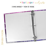 Galaxy Repeat Name Personalized 2" 3 Ring Binder