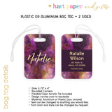 Galaxy Stars Space Luggage Bag Tag