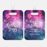 Galaxy Stars Space Luggage Bag Tag