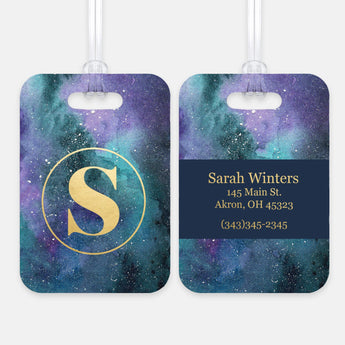 Galaxy Stars Space Luggage Bag Tag
