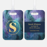 Galaxy Stars Space Luggage Bag Tag