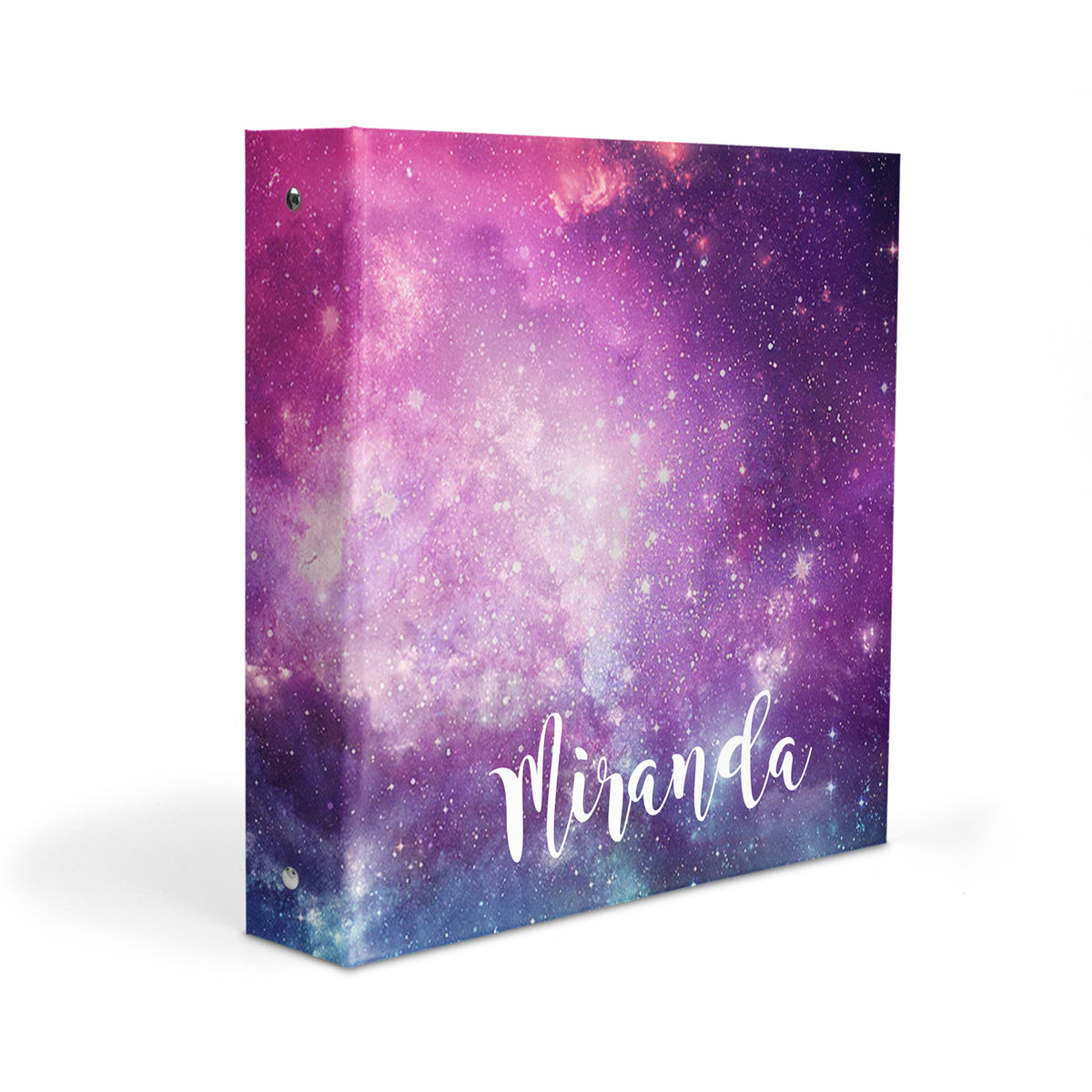 Galaxy Stars Personalized Custom 2" 3 Ring Binder • School Office Supplies