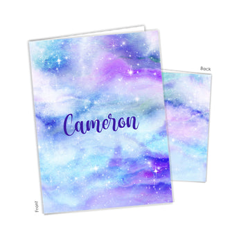 Galaxy Stars Sky Space Personalized 2-Pocket Folder