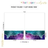 Galaxy Stars Sky Space Personalized 2-Pocket Folder