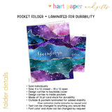 Galaxy Stars Sky Space Personalized 2-Pocket Folder