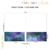 Galaxy Stars Sky Space Personalized 2-Pocket Folder