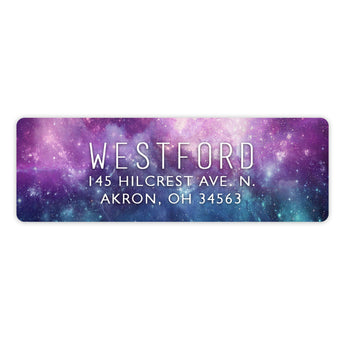 Galaxy Stars Return Address Labels • Self Adhesive Stickers