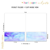 Galaxy Stars Sky Space Personalized 2-Pocket Folder