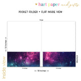 Galaxy Stars Sky Space Personalized 2-Pocket Folder