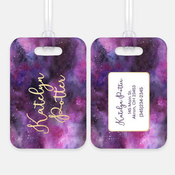 Galaxy Stars Space Luggage Bag Tag