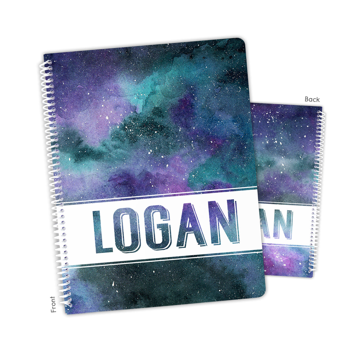 Galaxy Stars Space Personalized Custom Notebook or Sketchbook • School Office Supplies