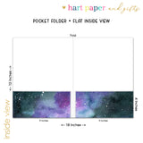 Galaxy Stars Sky Space Personalized 2-Pocket Folder