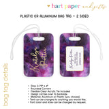 Galaxy Stars Space Luggage Bag Tag