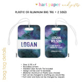 Galaxy Stars Space Luggage Bag Tag