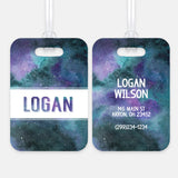 Galaxy Stars Space Luggage Bag Tag
