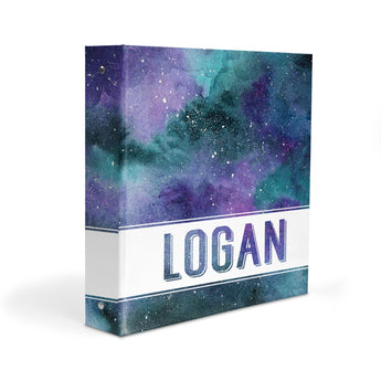 Galaxy Stars Personalized 2" 3 Ring Binder