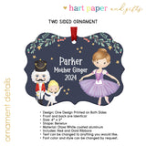 Mother Madame Ginger Polichinelle Maid • Nutcracker Christmas Ornament Personalized Custom Holiday Decor Gift Boy Girl Ballerina Ballet