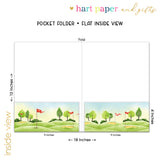 Golf Personalized 2-Pocket Folder