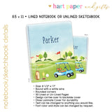 Golf Sports Personalized Notebook or Sketchbook