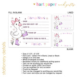 Rainbow Goose Summer Camp Camping Note Cards Stationery • Fill in Blank, Lined or Blank Cards