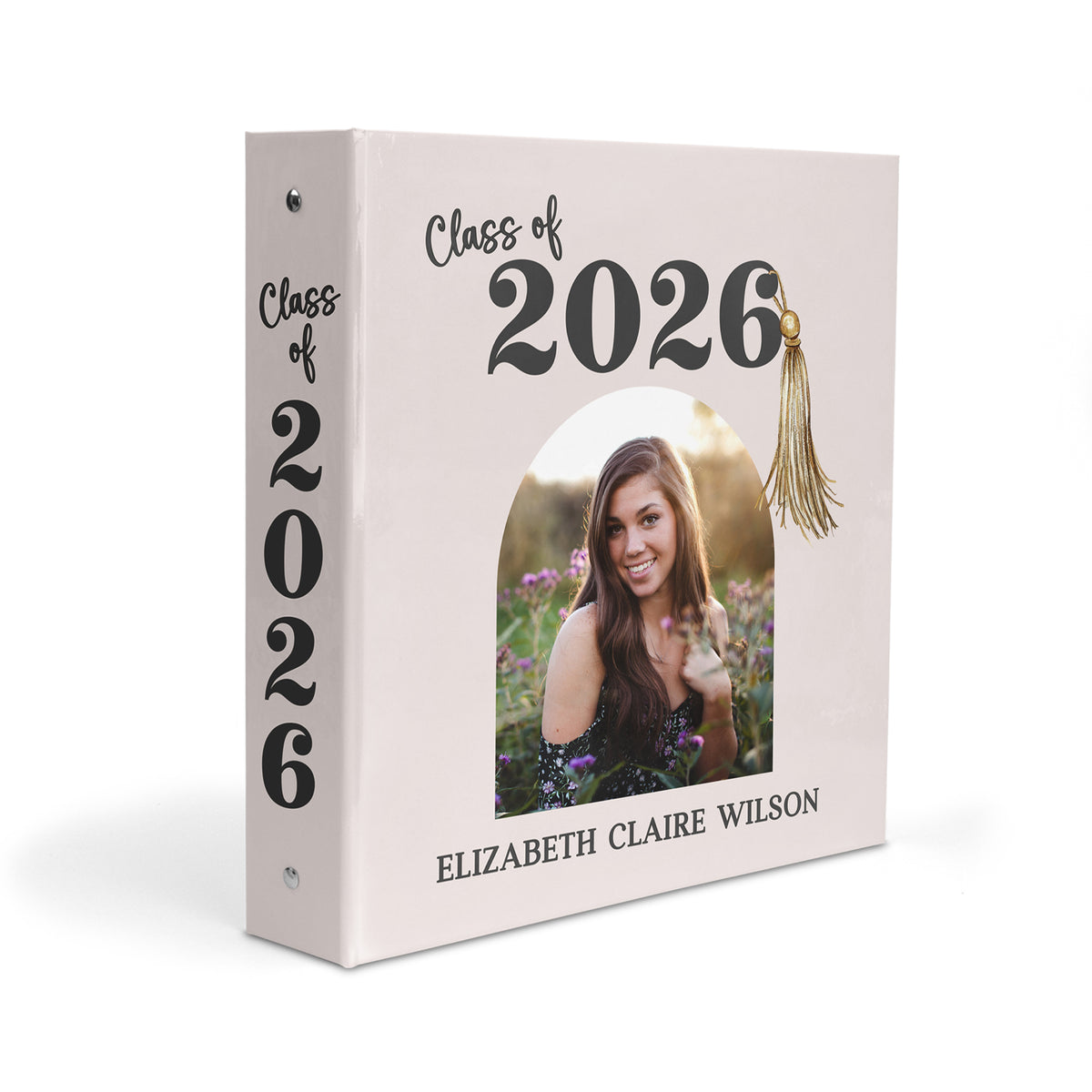 Graduation Photo Personalized Custom 2" 3 Ring Binder • School Office Supplies