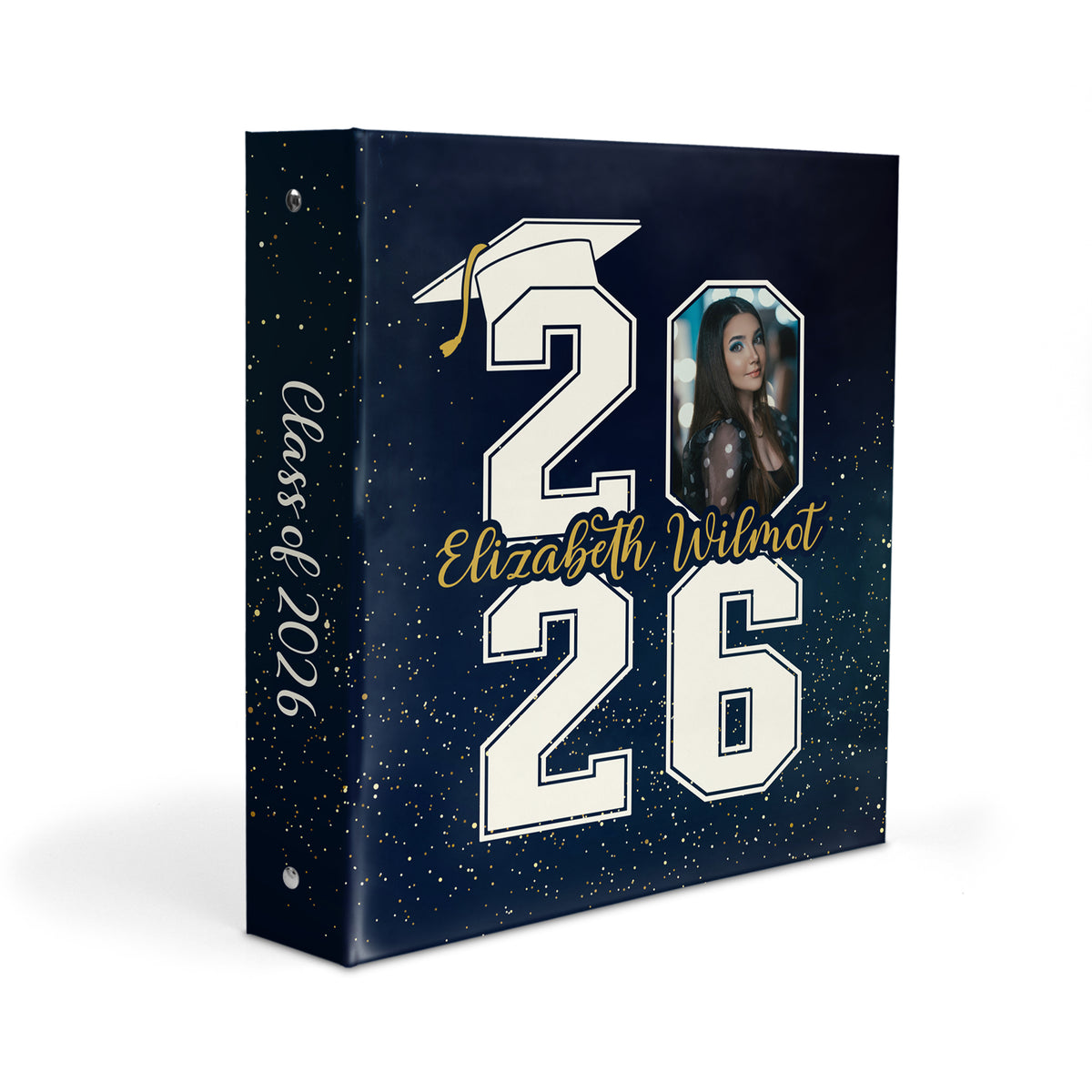 Graduation Photo Personalized Custom 2" 3 Ring Binder • School Office Supplies