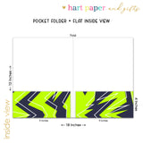 Green Abstract Personalized 2-Pocket Folder