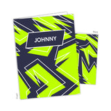 Green Abstract Personalized 2-Pocket Folder