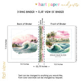 Beach Hawaii Personalized 2" 3 Ring Binder