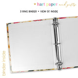 Hibiscus Flowers Personalized 2" 3 Ring Recipe Book Binder