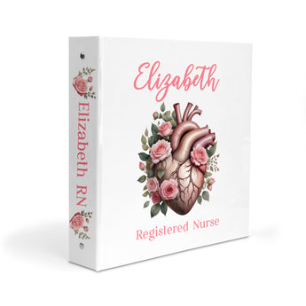 Health Heart Personalized 2" 3 Ring Binder