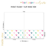 Rainbow Hearts Personalized 2-Pocket Folder