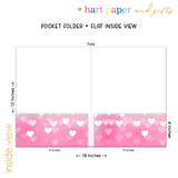 Sparkle Hearts Personalized 2-Pocket Folder